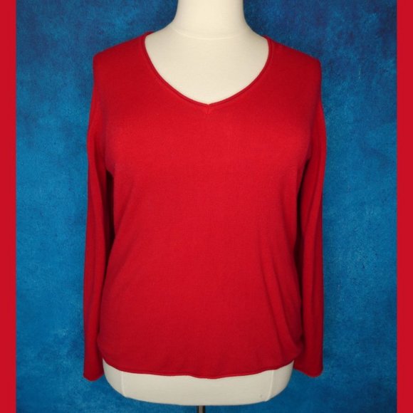 White Stag Red V Neck Sweater XXL - Picture 1 of 9